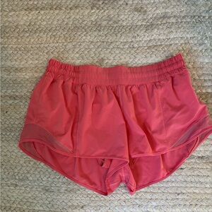 Pink Lululemon 2.5” Hottie Hot Shorts